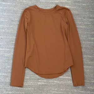 lululemon long sleeve | copper brown | size 0